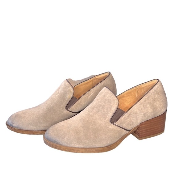 Sofft Shoes - Sofft Shoes Women’s Velina Grey Leather Suede Heeled Loafers Size-8.5 NWOT
